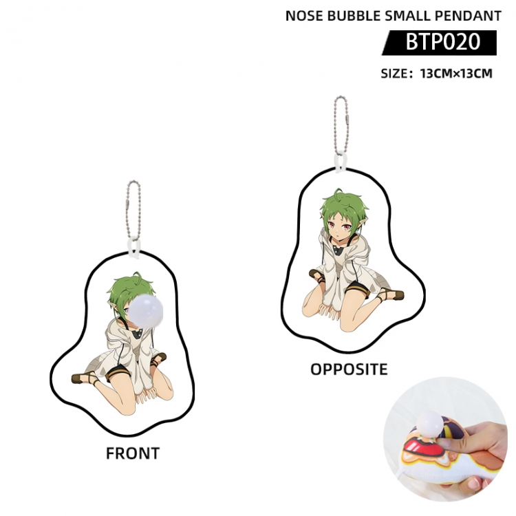 Jobless Reincarnat Anime Nose Bubble Small Pendant 13X13cm BTP020