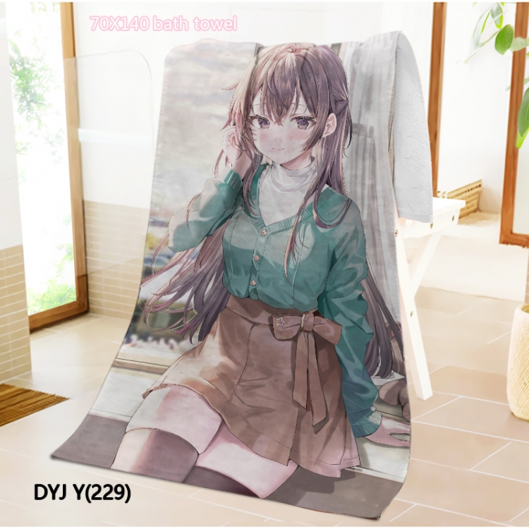 Alya Sometimes Hides Her Feelings in Russian Anime surrounding towel large bath towel 70X140cm DYJ229