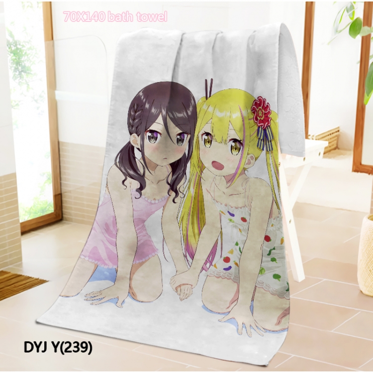 Henjin no Salad Bowl Anime surrounding towel large bath towel 70X140cm DYJ239