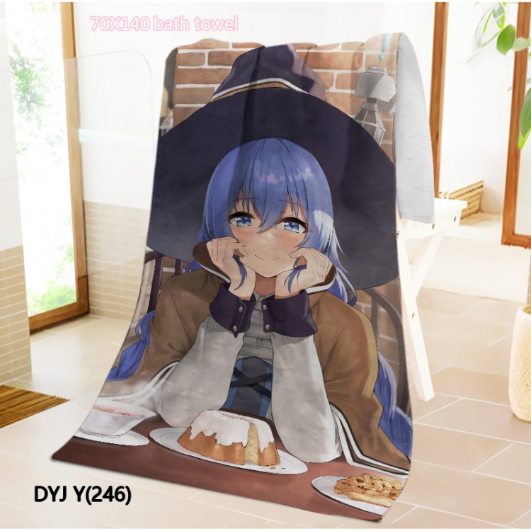 Jobless Reincarnat  Anime surrounding towel large bath towel 70X140cm DYJ246