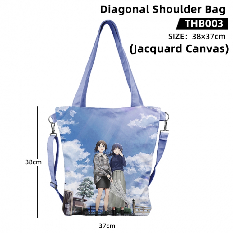 Sound! Euphonium Anime Jacquard Canvas Diagonal Shoulder Bag 38x37cm THB003