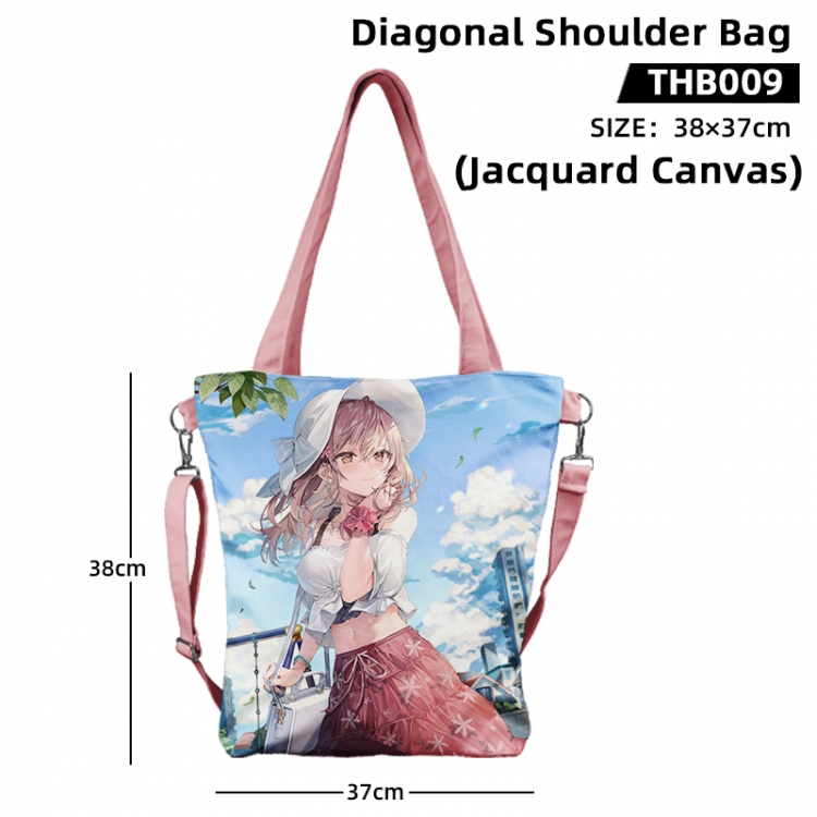 Alya Sometimes Hides Her Feelings in Russian Anime Jacquard Canvas Diagonal Shoulder Bag 38x37cm THB009