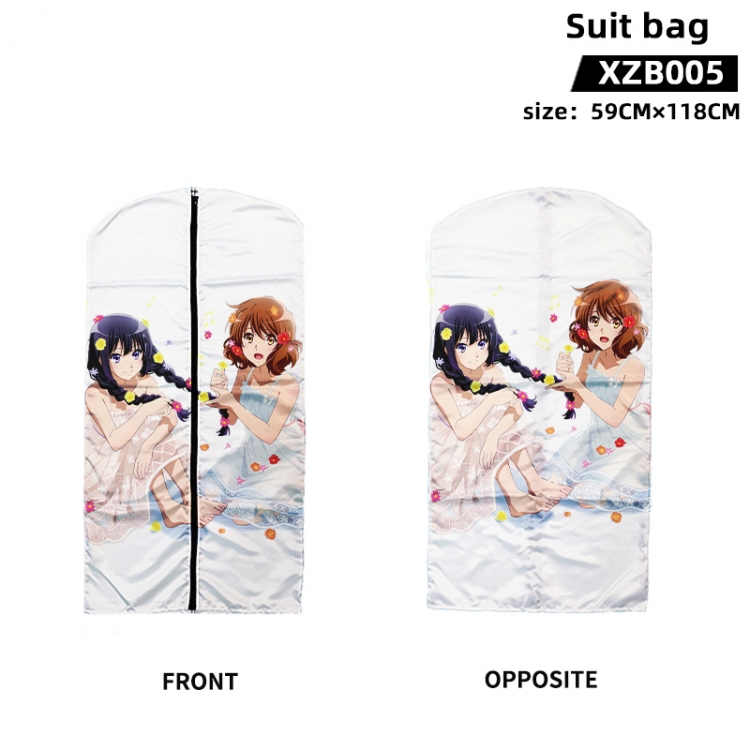 Sound! Euphonium Anime peach skin velvet waterproof suit bag 59X118CM XZB005