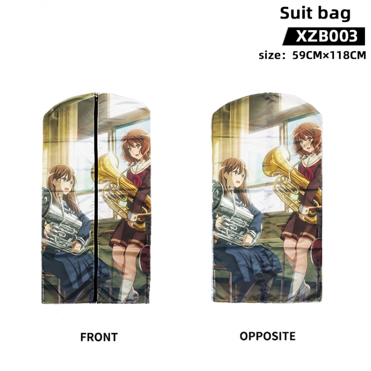 Sound! Euphonium Anime peach skin velvet waterproof suit bag 59X118CM XZB003