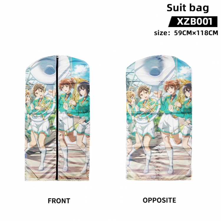 Sound! Euphonium Anime peach skin velvet waterproof suit bag 59X118CM XZB001