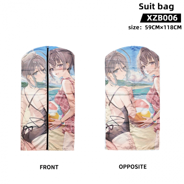 Alya Sometimes Hides Her Feelings in Russian Anime peach skin velvet waterproof suit bag 59X118CM XZB006