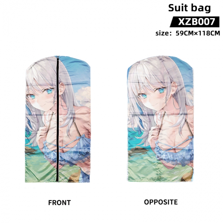 Alya Sometimes Hides Her Feelings in Russian Anime peach skin velvet waterproof suit bag 59X118CM XZB007