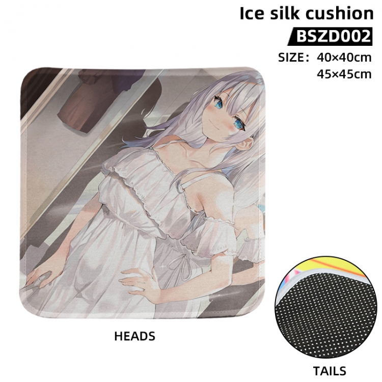 Alya Sometimes Hides Her Feelings in Russian Anime Ice Silk Cushion 40X40CM BSZD002