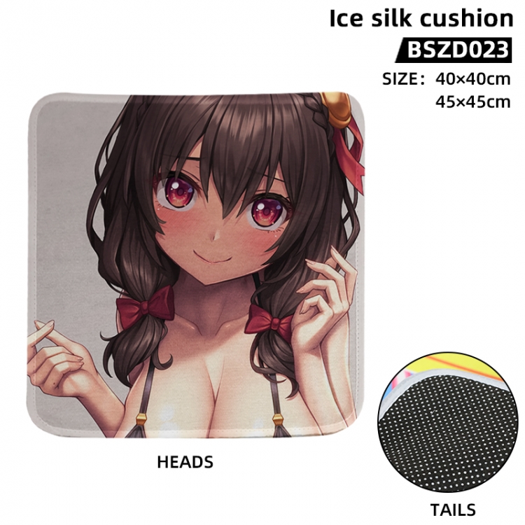 Blessings for a better world Anime Ice Silk Cushion 40X40CM BSZD023