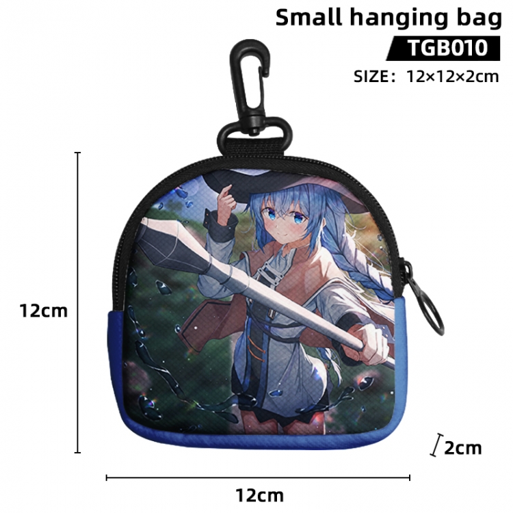 Jobless Reincarnat Anime small hanging bag jacquard canvas 12x12x2cm