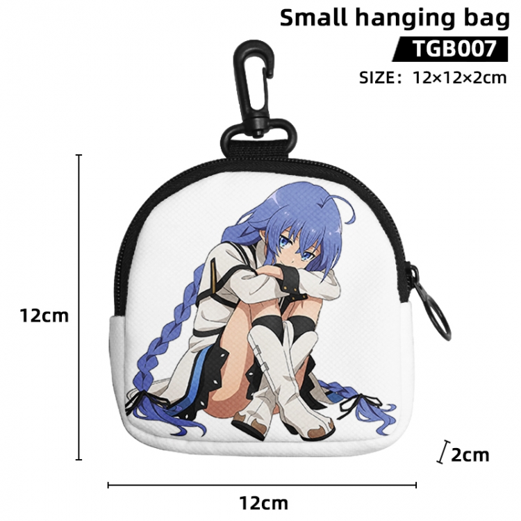 Jobless Reincarnat Anime small hanging bag jacquard canvas 12x12x2cm