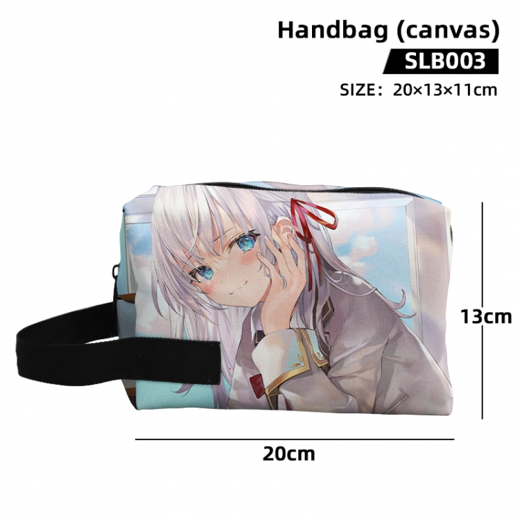 Alya Sometimes Hides Her Feelings in Russian Anime canvas hand-held makeup bag 20x13x11cm