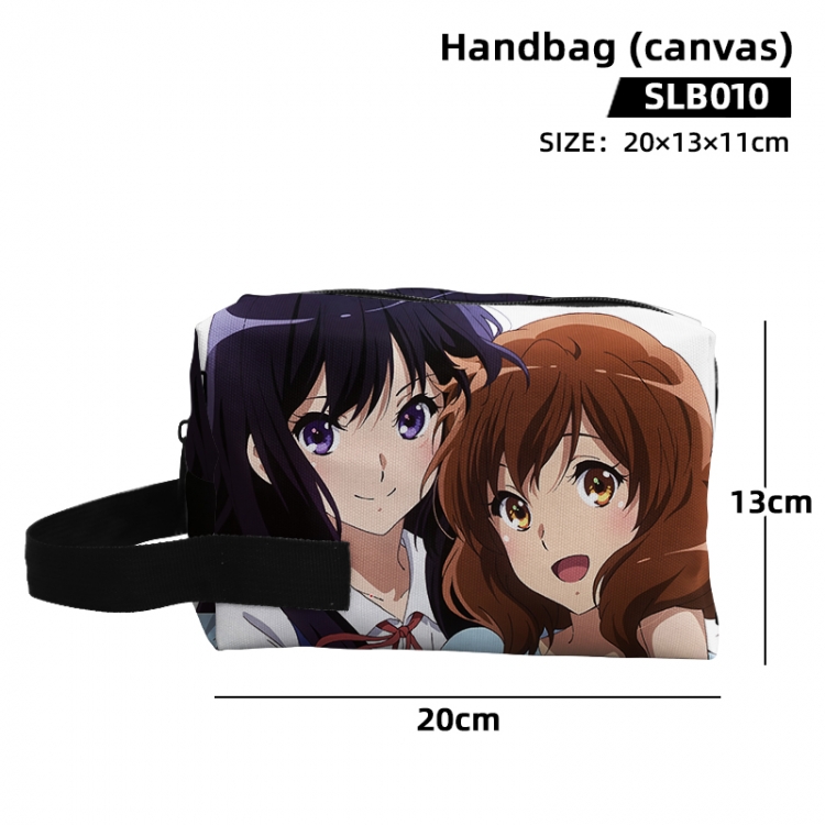 Sound! Euphonium Anime canvas hand-held makeup bag 20x13x11cm