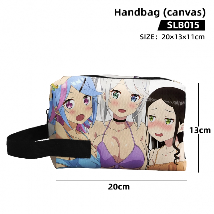 Henjin no Salad Bowl Anime canvas hand-held makeup bag 20x13x11cm