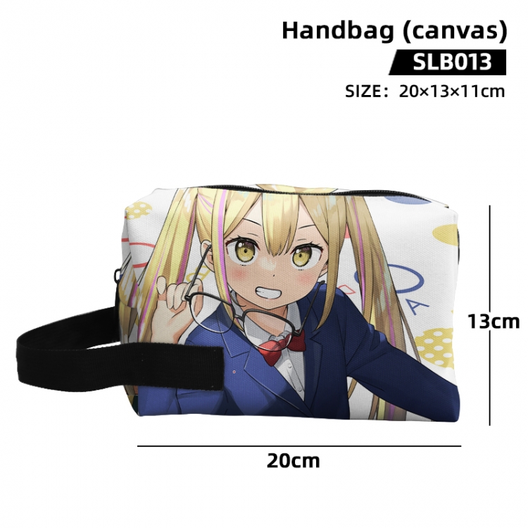 Henjin no Salad Bowl Anime canvas hand-held makeup bag 20x13x11cm