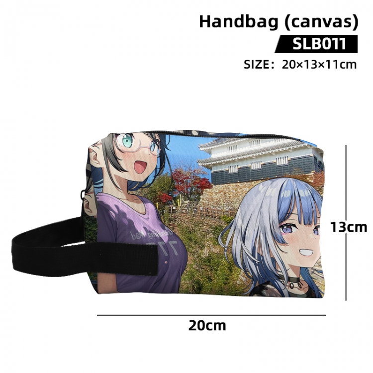 Henjin no Salad Bowl Anime canvas hand-held makeup bag 20x13x11cm