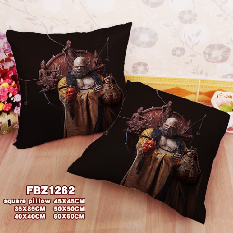 Black Myth Wukong Anime square full-color pillow cushion 45X45CM NO FILLING 