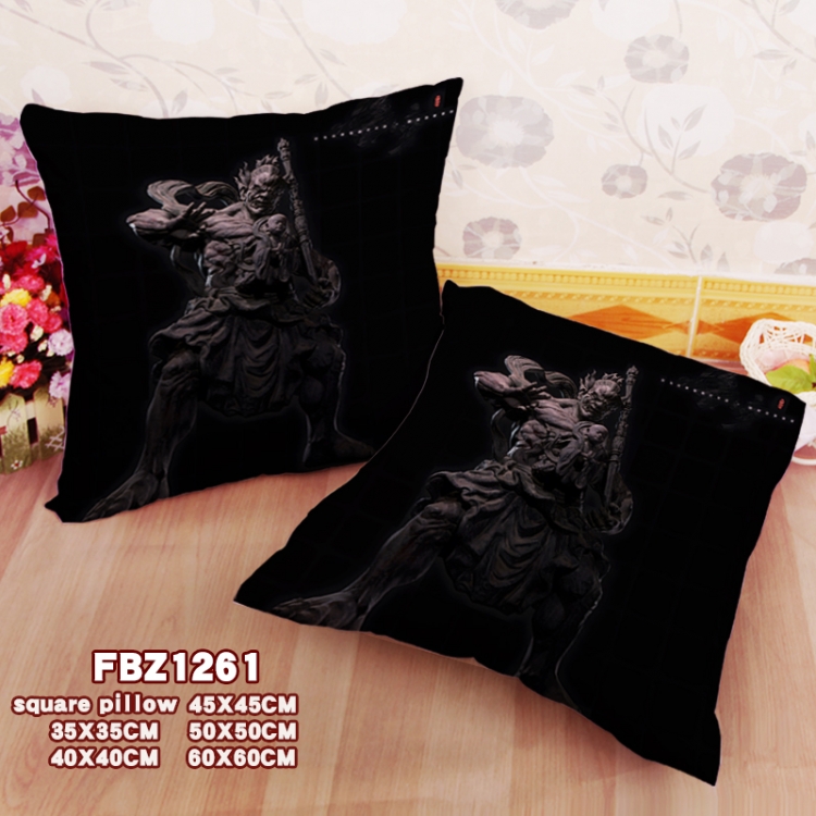 Black Myth Wukong Anime square full-color pillow cushion 45X45CM NO FILLING 