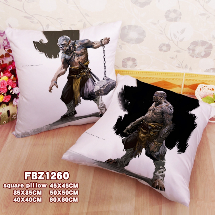 Black Myth Wukong Anime square full-color pillow cushion 45X45CM NO FILLING 