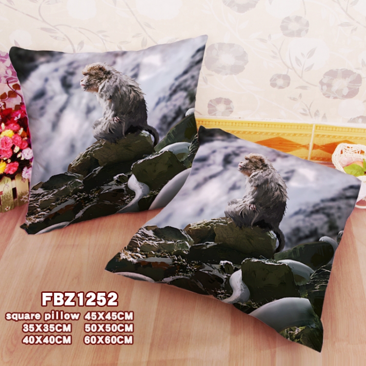 Black Myth Wukong Anime square full-color pillow cushion 45X45CM NO FILLING 