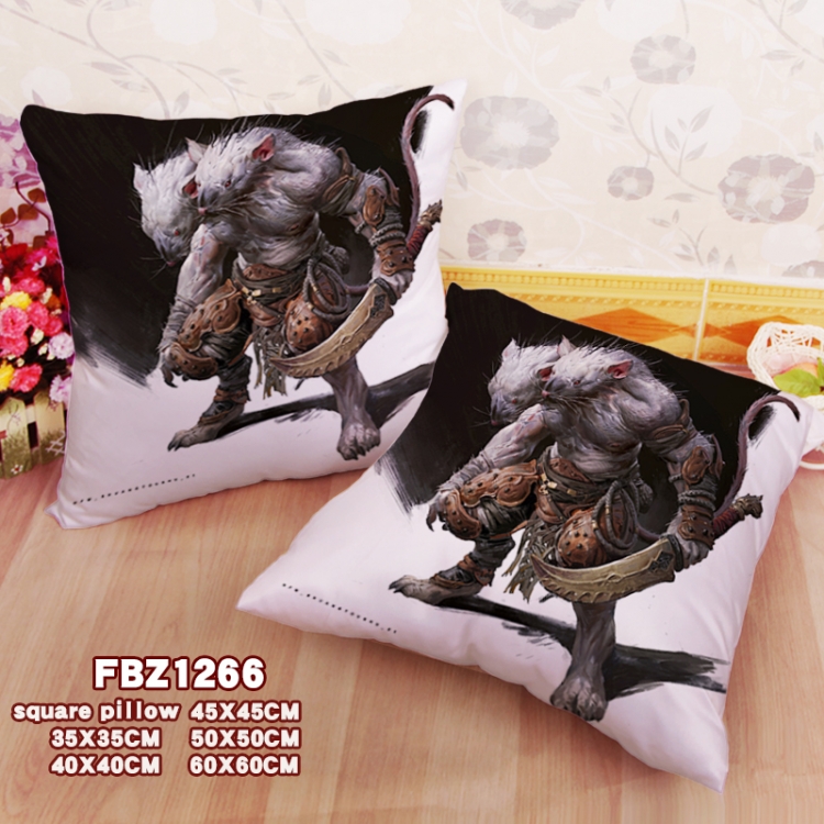 Black Myth Wukong Anime square full-color pillow cushion 45X45CM NO FILLING 