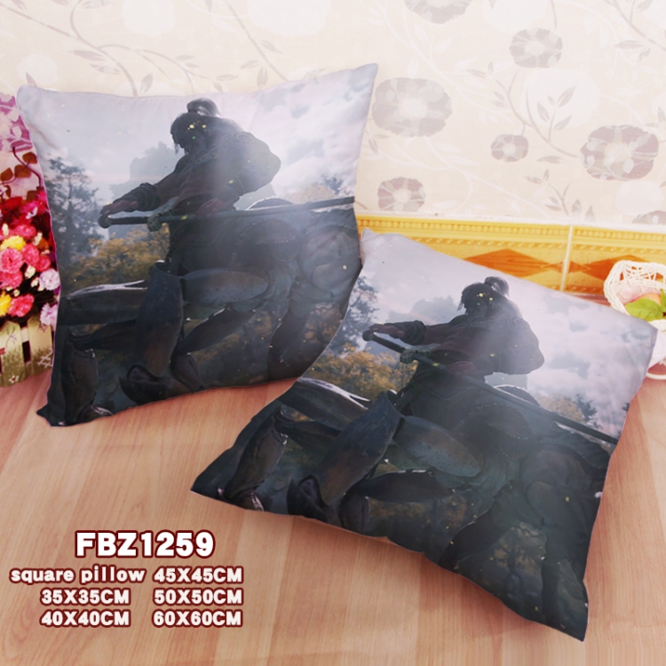 Black Myth Wukong Anime square full-color pillow cushion 45X45CM NO FILLING 