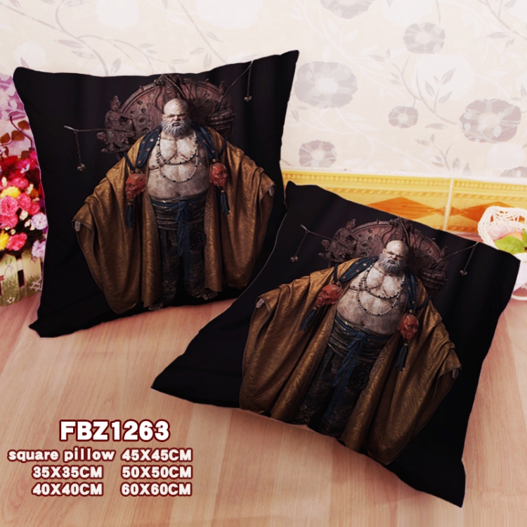 Black Myth Wukong Anime square full-color pillow cushion 45X45CM NO FILLING 