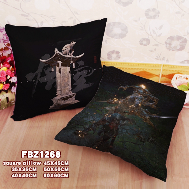 Black Myth Wukong Anime square full-color pillow cushion 45X45CM NO FILLING 