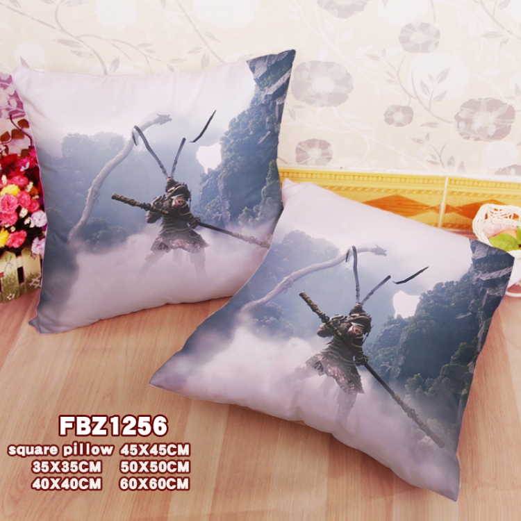 Black Myth Wukong Anime square full-color pillow cushion 45X45CM NO FILLING 