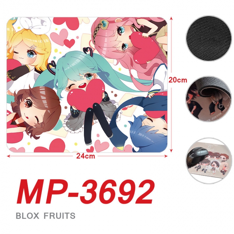 Hatsune Miku Anime Full Color Printing Mouse Pad Unlocked 20X24cm price for 5 pcs