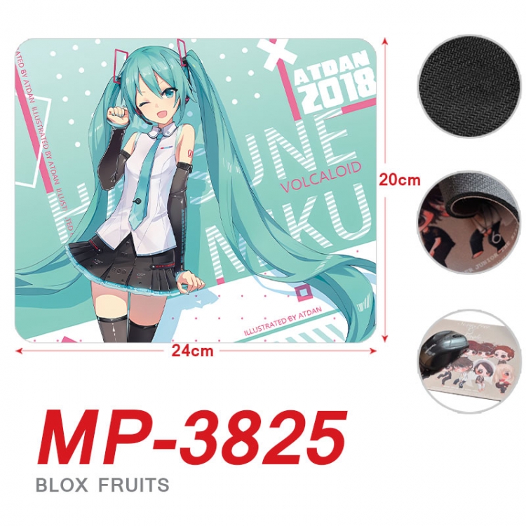 Hatsune Miku Anime Full Color Printing Mouse Pad Unlocked 20X24cm price for 5 pcs