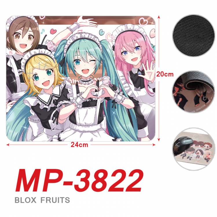 Hatsune Miku Anime Full Color Printing Mouse Pad Unlocked 20X24cm price for 5 pcs