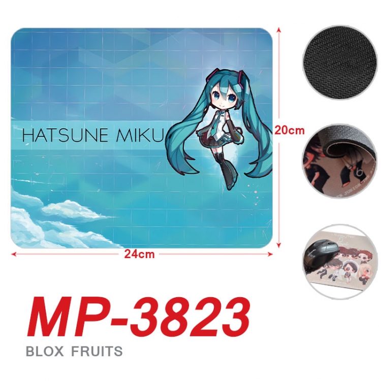 Hatsune Miku Anime Full Color Printing Mouse Pad Unlocked 20X24cm price for 5 pcs