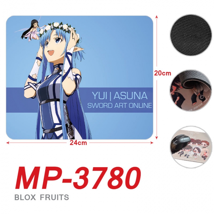 Sword Art Online Anime Full Color Printing Mouse Pad Unlocked 20X24cm price for 5 pcs