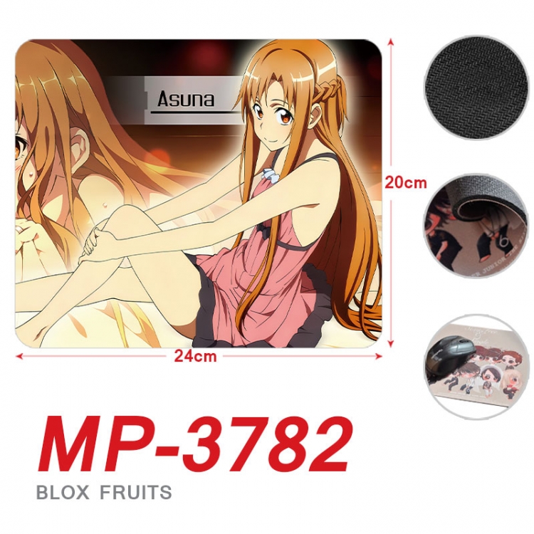 Sword Art Online Anime Full Color Printing Mouse Pad Unlocked 20X24cm price for 5 pcs