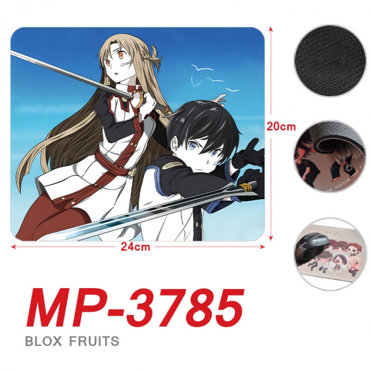 Sword Art Online Anime Full Color Printing Mouse Pad Unlocked 20X24cm price for 5 pcs