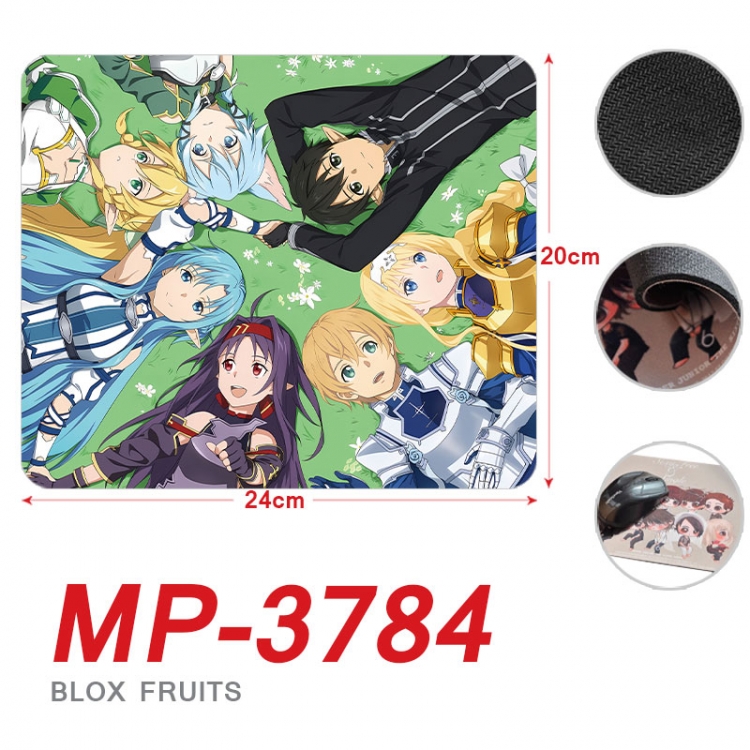 Sword Art Online Anime Full Color Printing Mouse Pad Unlocked 20X24cm price for 5 pcs