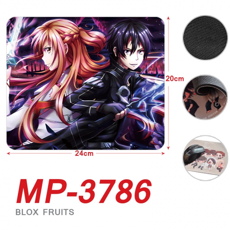 Sword Art Online Anime Full Color Printing Mouse Pad Unlocked 20X24cm price for 5 pcs