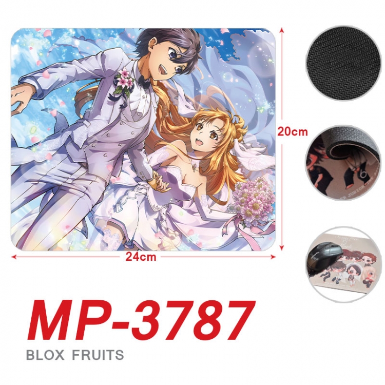 Sword Art Online Anime Full Color Printing Mouse Pad Unlocked 20X24cm price for 5 pcs