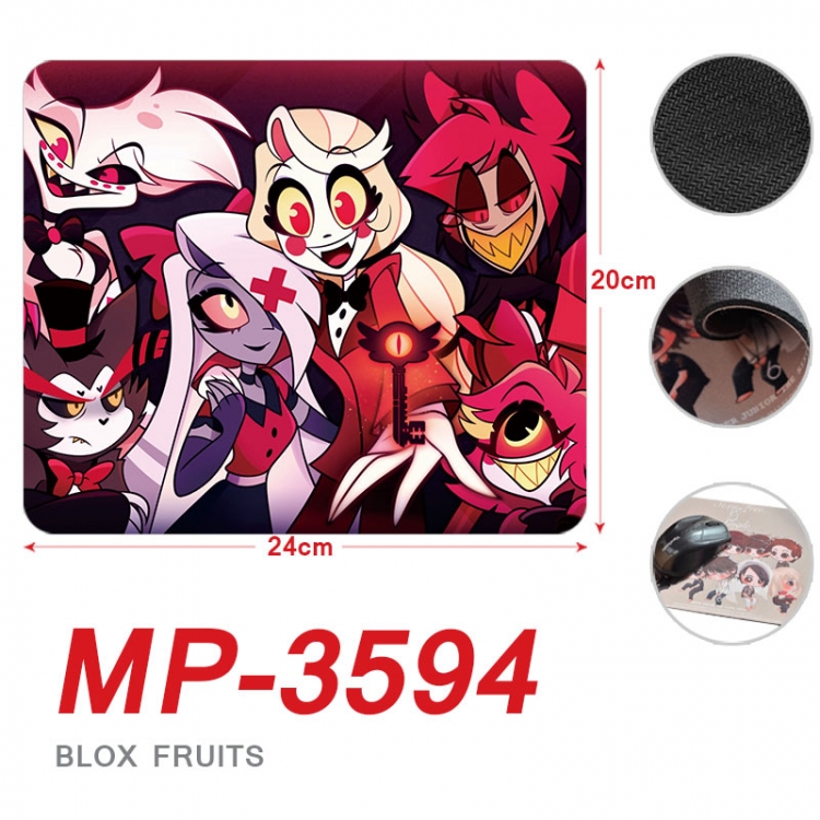 Hazbin Hotel Anime Full Color Printing Mouse Pad Unlocked 20X24cm price for 5 pcs mp-3594