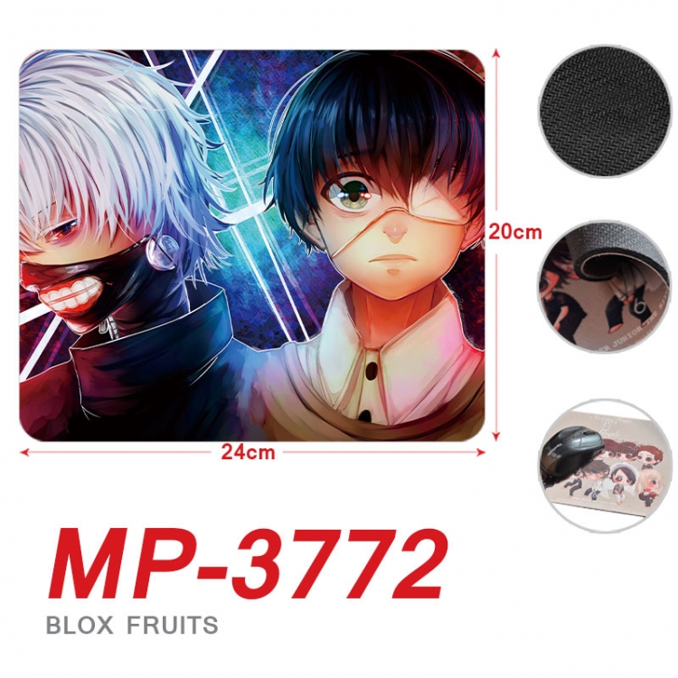 Tokyo Ghoul Anime Full Color Printing Mouse Pad Unlocked 20X24cm price for 5 pcs  mp-3772