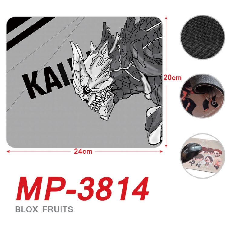 KAIJU NUMBER EIGHT Anime Full Color Printing Mouse Pad Unlocked 20X24cm price for 5 pcs mp-3814