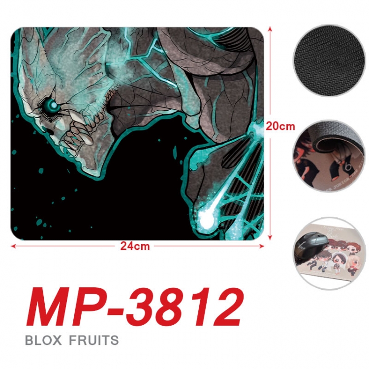 KAIJU NUMBER EIGHT Anime Full Color Printing Mouse Pad Unlocked 20X24cm price for 5 pcs  mp-3812