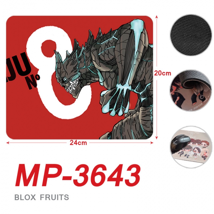 KAIJU NUMBER EIGHT Anime Full Color Printing Mouse Pad Unlocked 20X24cm price for 5 pcs mp-3643