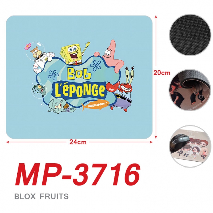 SpongeBob Anime Full Color Printing Mouse Pad Unlocked 20X24cm price for 5 pcs  mp-3716