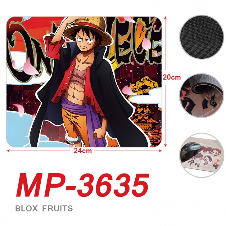 One Piece Anime Full Color Printing Mouse Pad Unlocked 20X24cm price for 5 pcs mp-3635