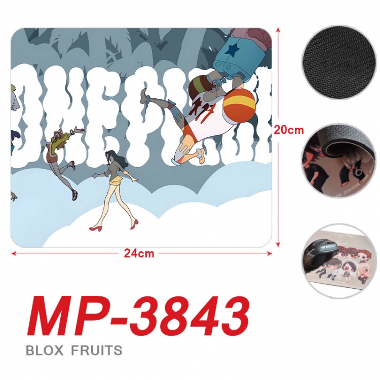 One Piece Anime Full Color Printing Mouse Pad Unlocked 20X24cm price for 5 pcs mp-3843