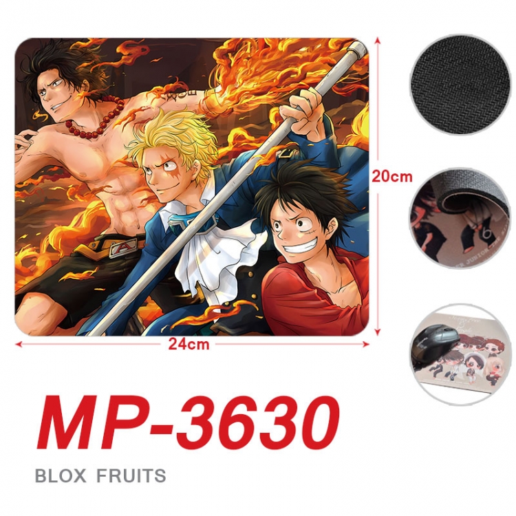 One Piece Anime Full Color Printing Mouse Pad Unlocked 20X24cm price for 5 pcs mp-3630