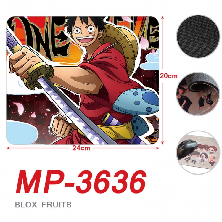 One Piece Anime Full Color Printing Mouse Pad Unlocked 20X24cm price for 5 pcs  mp-3636