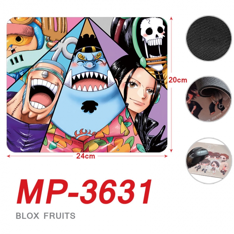 One Piece Anime Full Color Printing Mouse Pad Unlocked 20X24cm price for 5 pcs  mp-3631